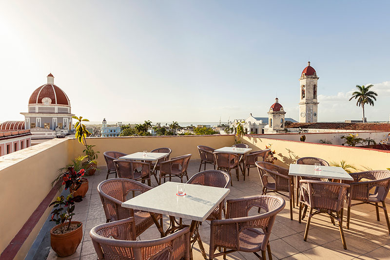 La Union Hotel, Cienfuegos, Cuba rooftop restaurant