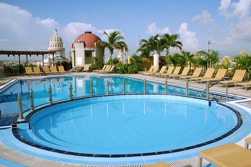 Iberostar Parque Central Havana main rooftop pool